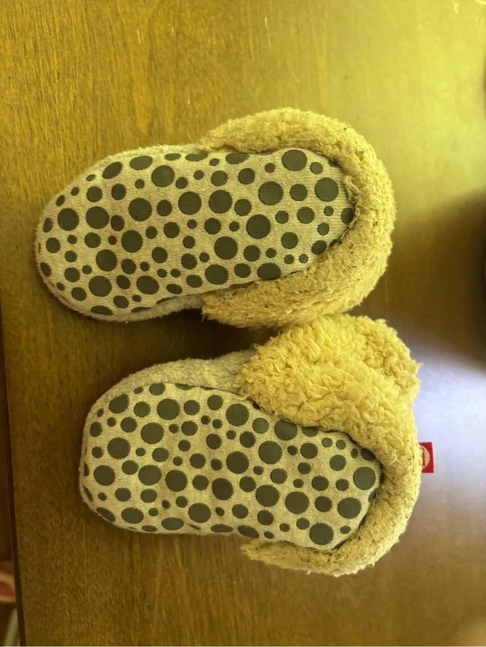 Zutano Baby Walker Booties in Yellow and Cream